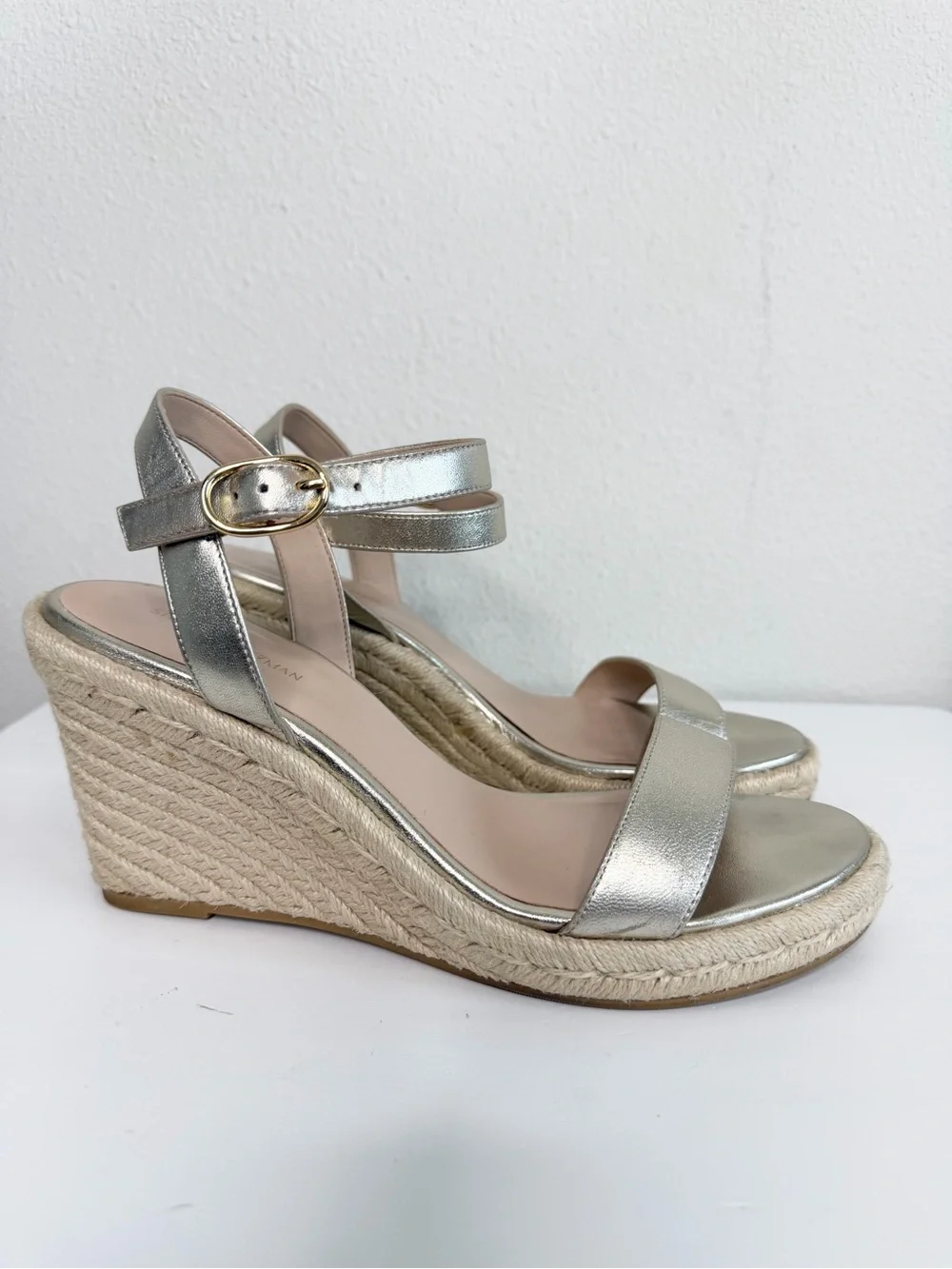 Stuart Weitzman Teddi Espadrille wedge Sandals Size 9 - Picture 3 of 7
